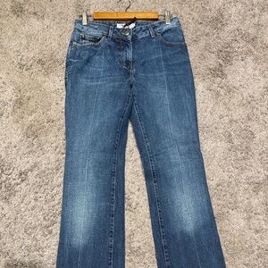 Yves Saint Laurent Women's Blue Boot Cut Jeans